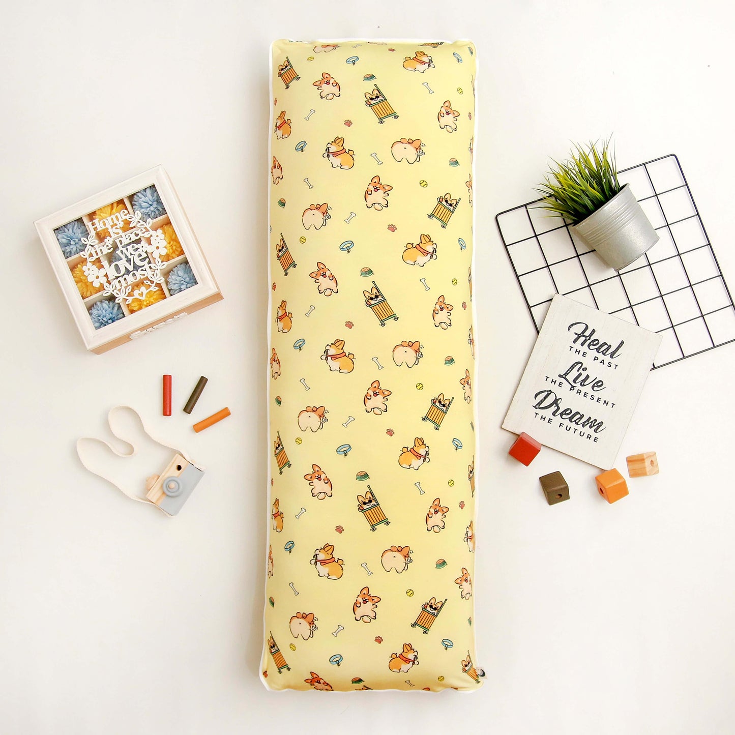 Corgi day out bolster