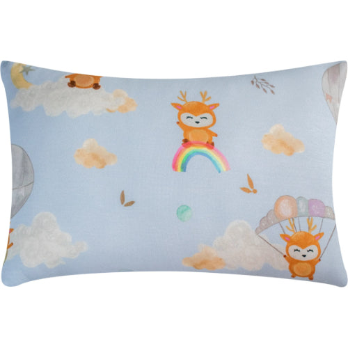 Sky deer blue pillow