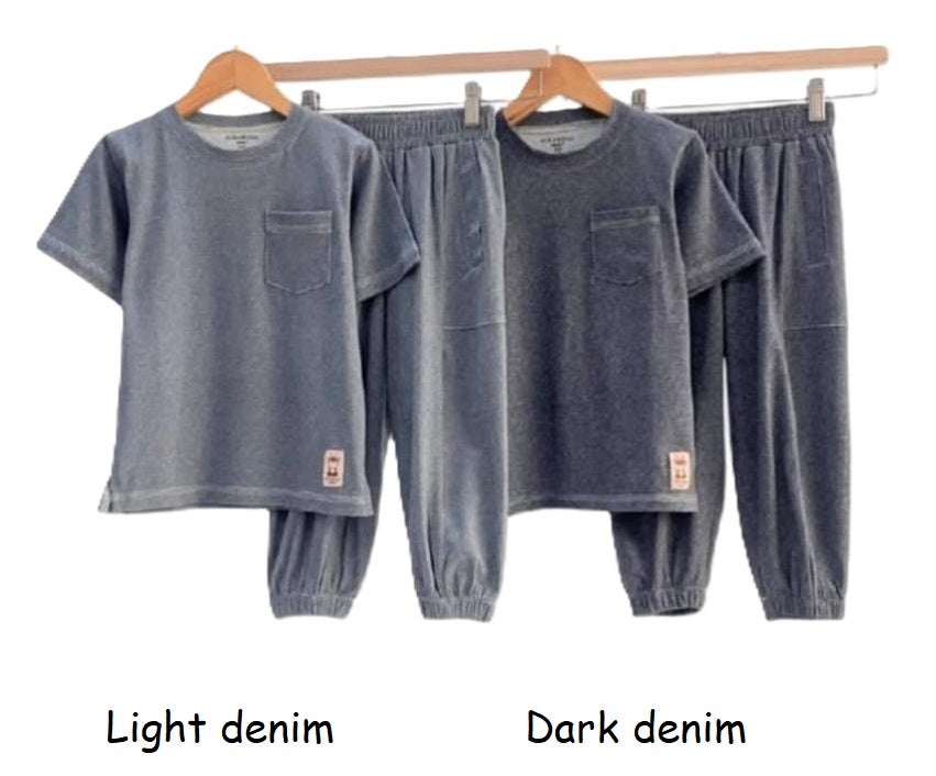 Deer short sleeve long pants