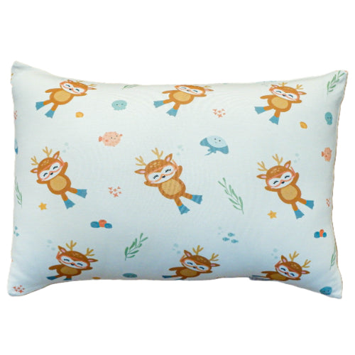 Snorkling deer pillow
