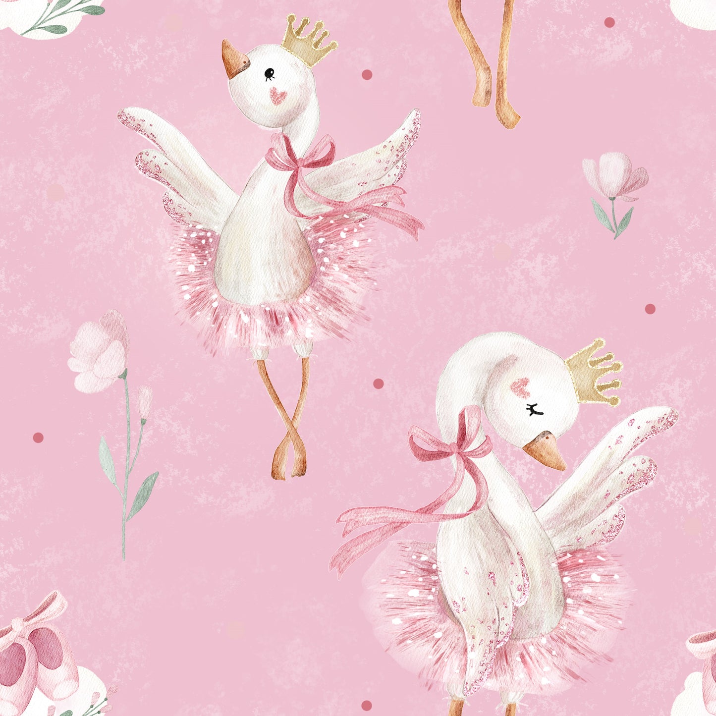 Ballerina swan pillow