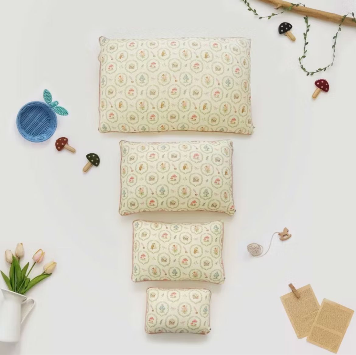 Enchanted garden pillow