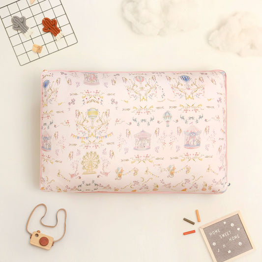 Carousel pink pillow