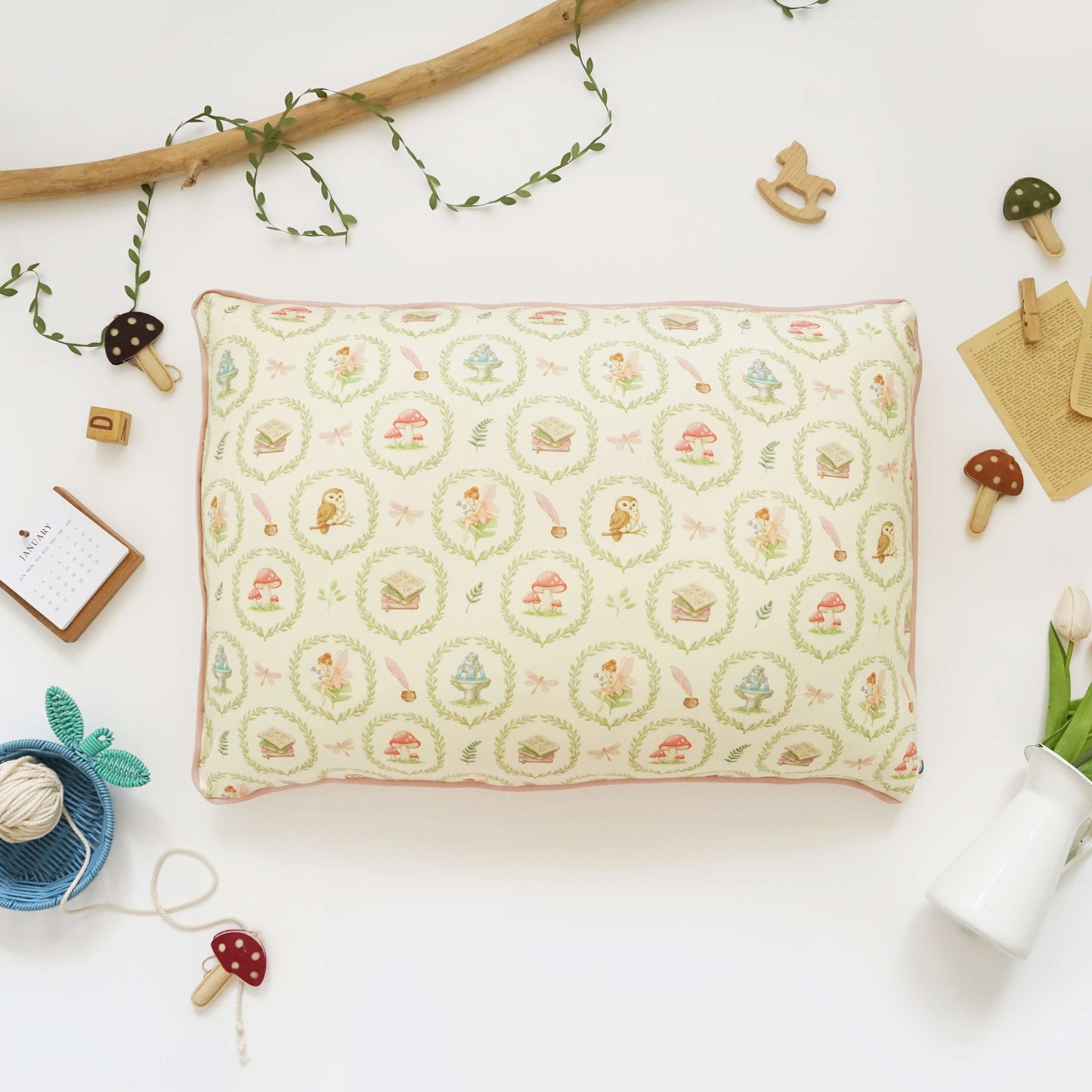 Enchanted garden pillow
