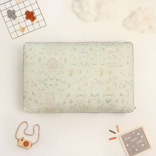 Carousel green pillow