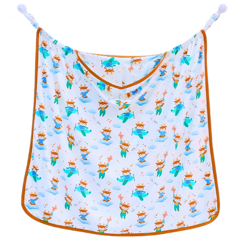 Playful deer multipurpose blanket
