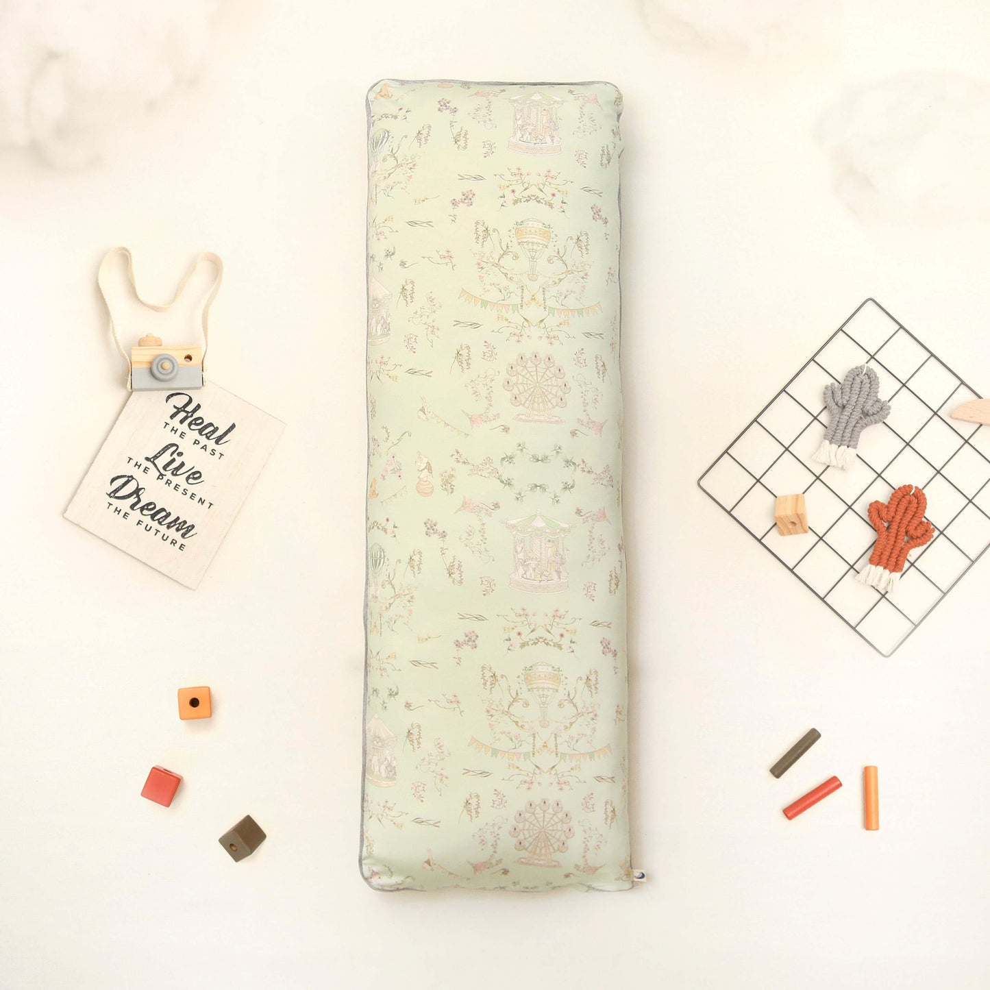 Carousel green bolster