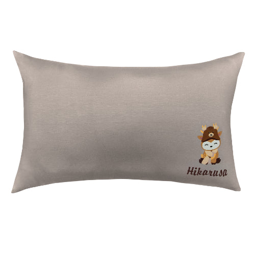 Gray summer pillow