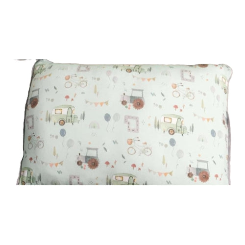 Green van pillow