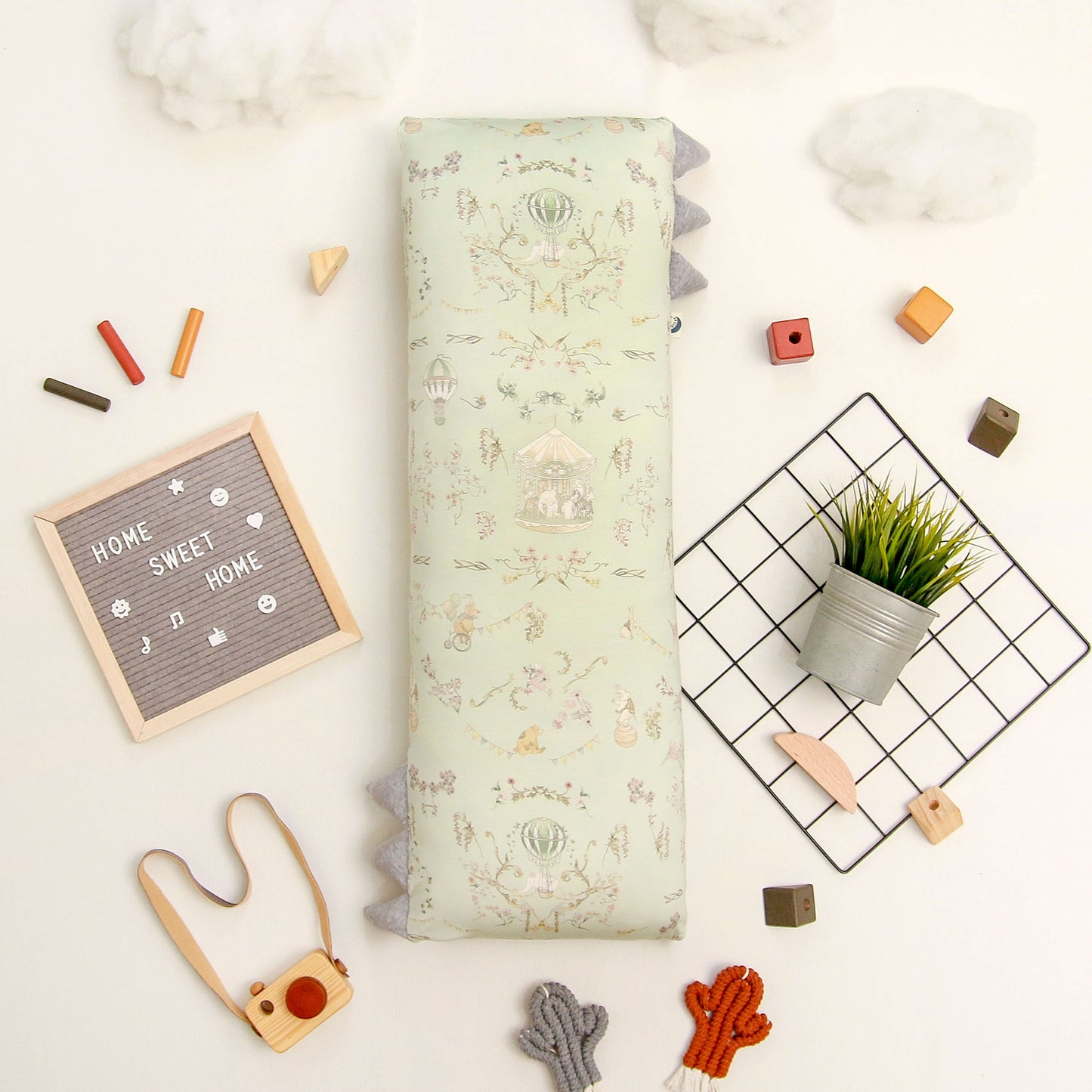 Carousel green bolster