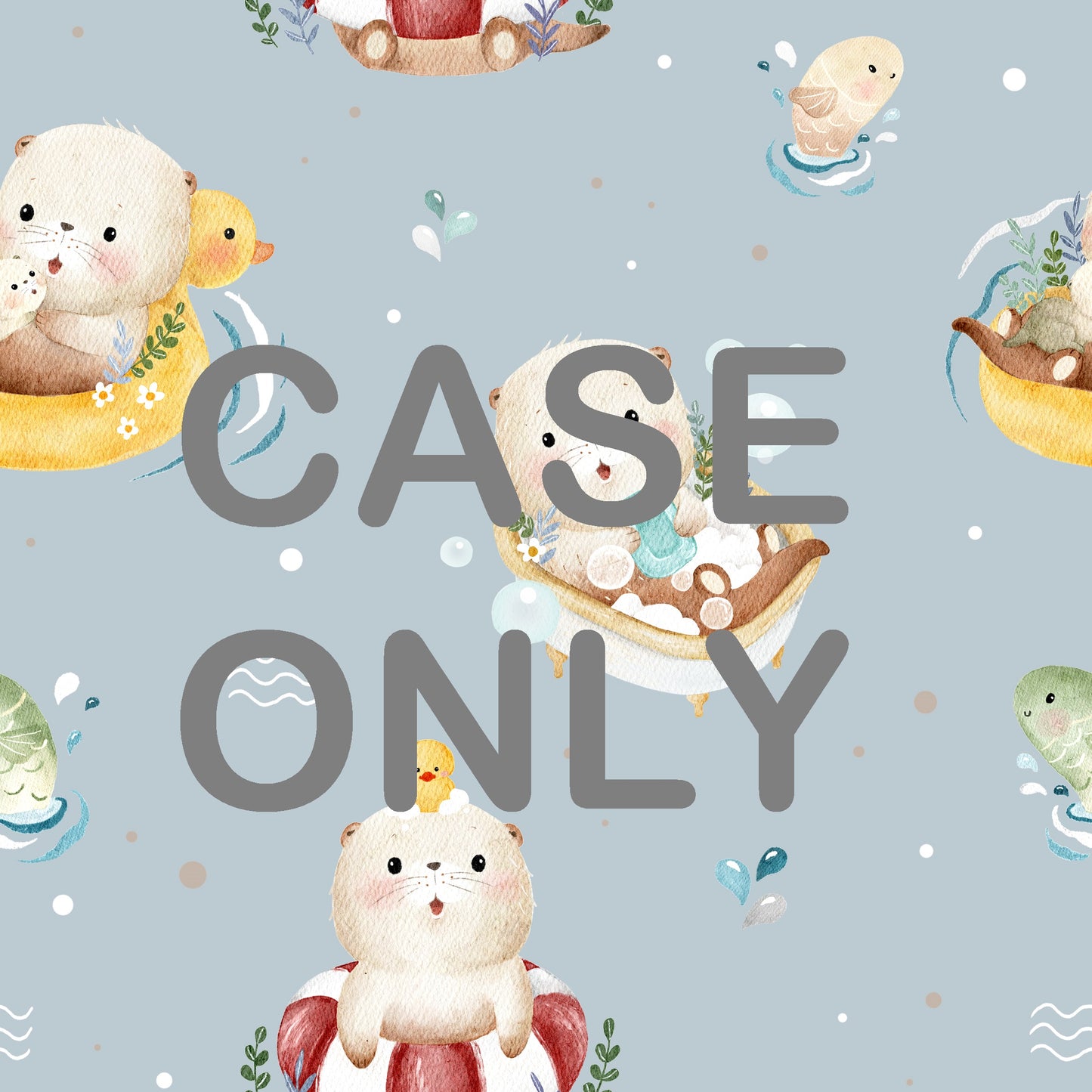 Swimming otter pillow