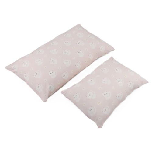 Pink cat pillow