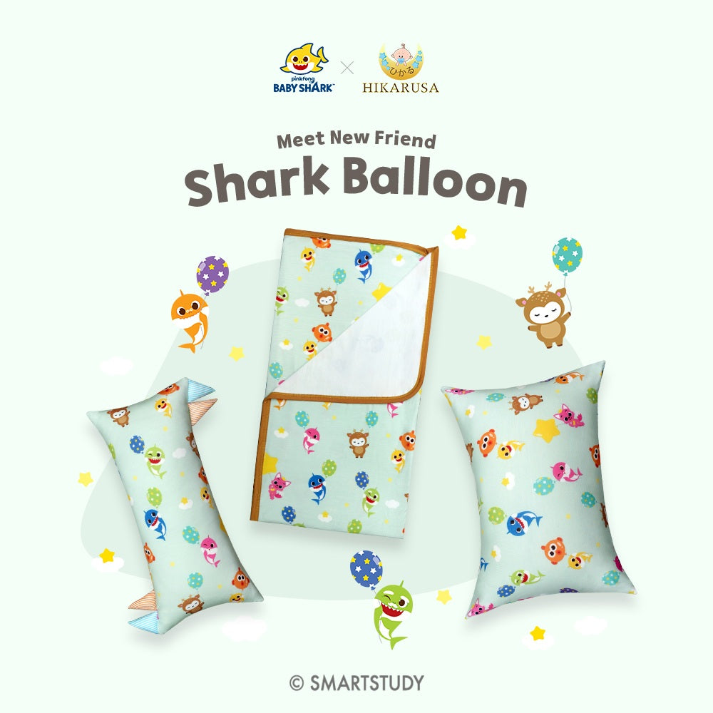 Shark balloon pillow