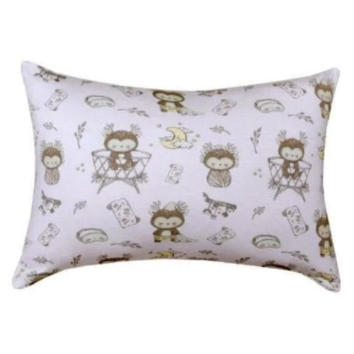 Sleepy deer lilac pillow