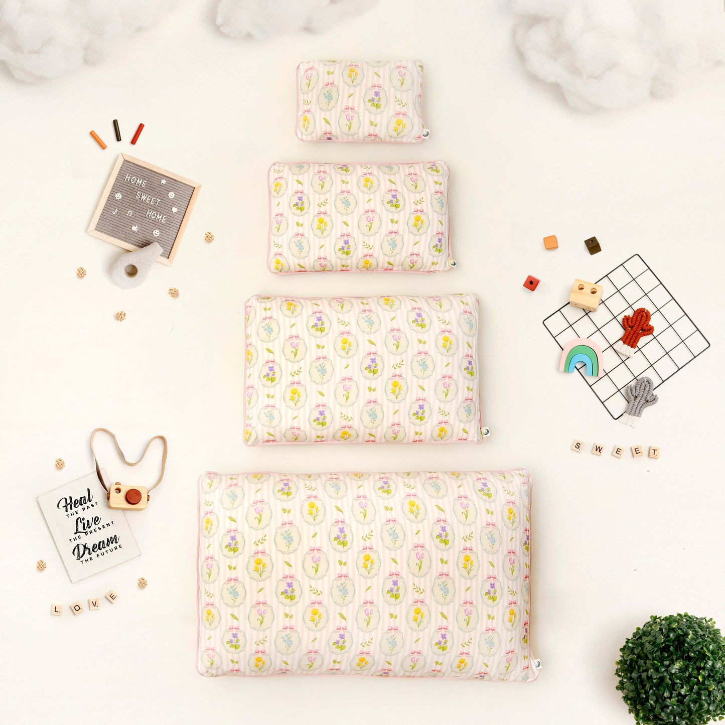 Summer flower pillow