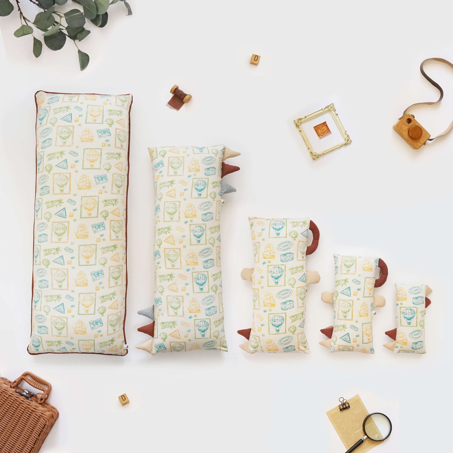 Vintage travel bolster