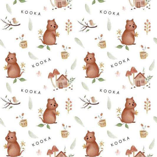 Wonderland white pillow